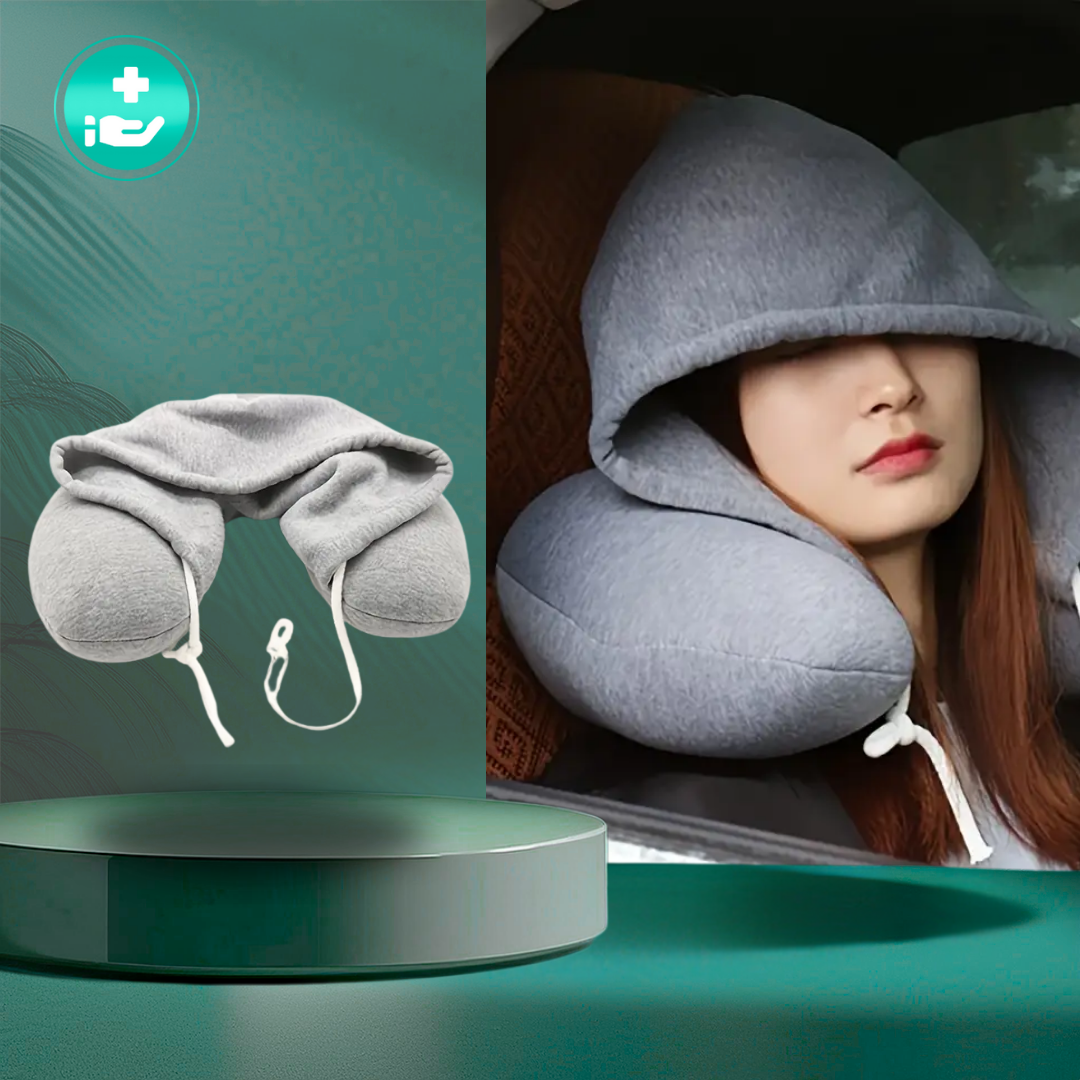 RestHood Nap Cushion™ Nackenkissen mit Kapuze