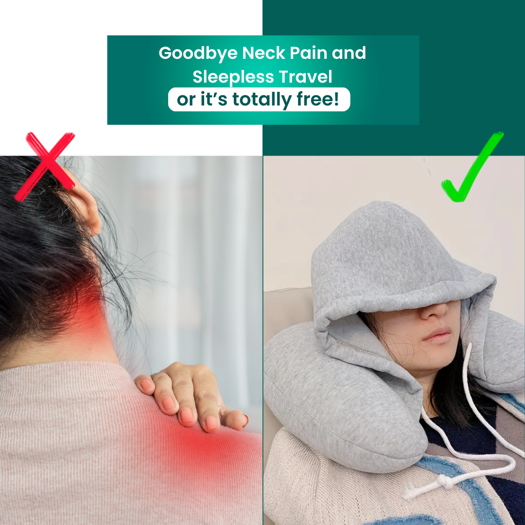 RestHood Nap Cushion™ Nackenkissen mit Kapuze