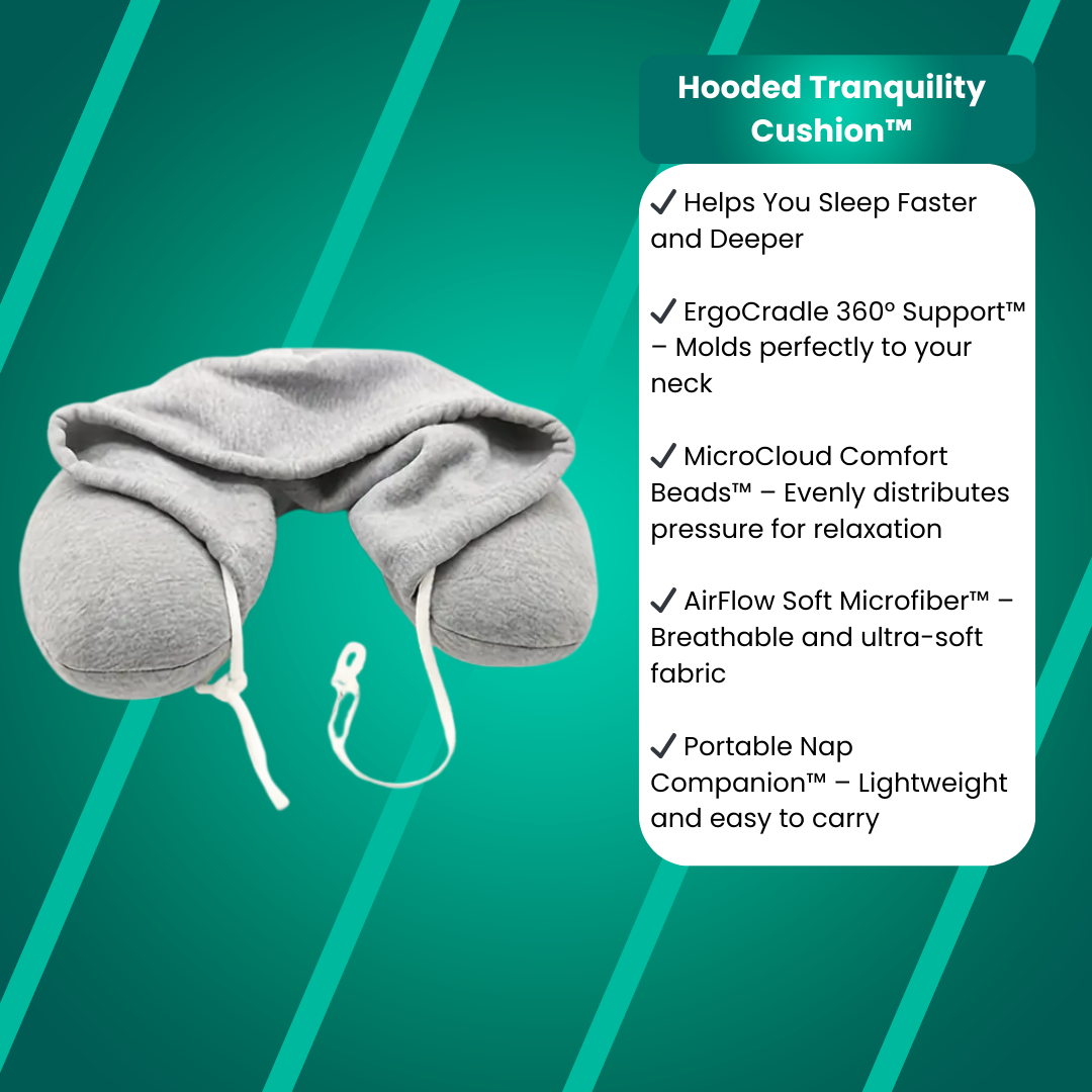 RestHood Nap Cushion™ Nackenkissen mit Kapuze