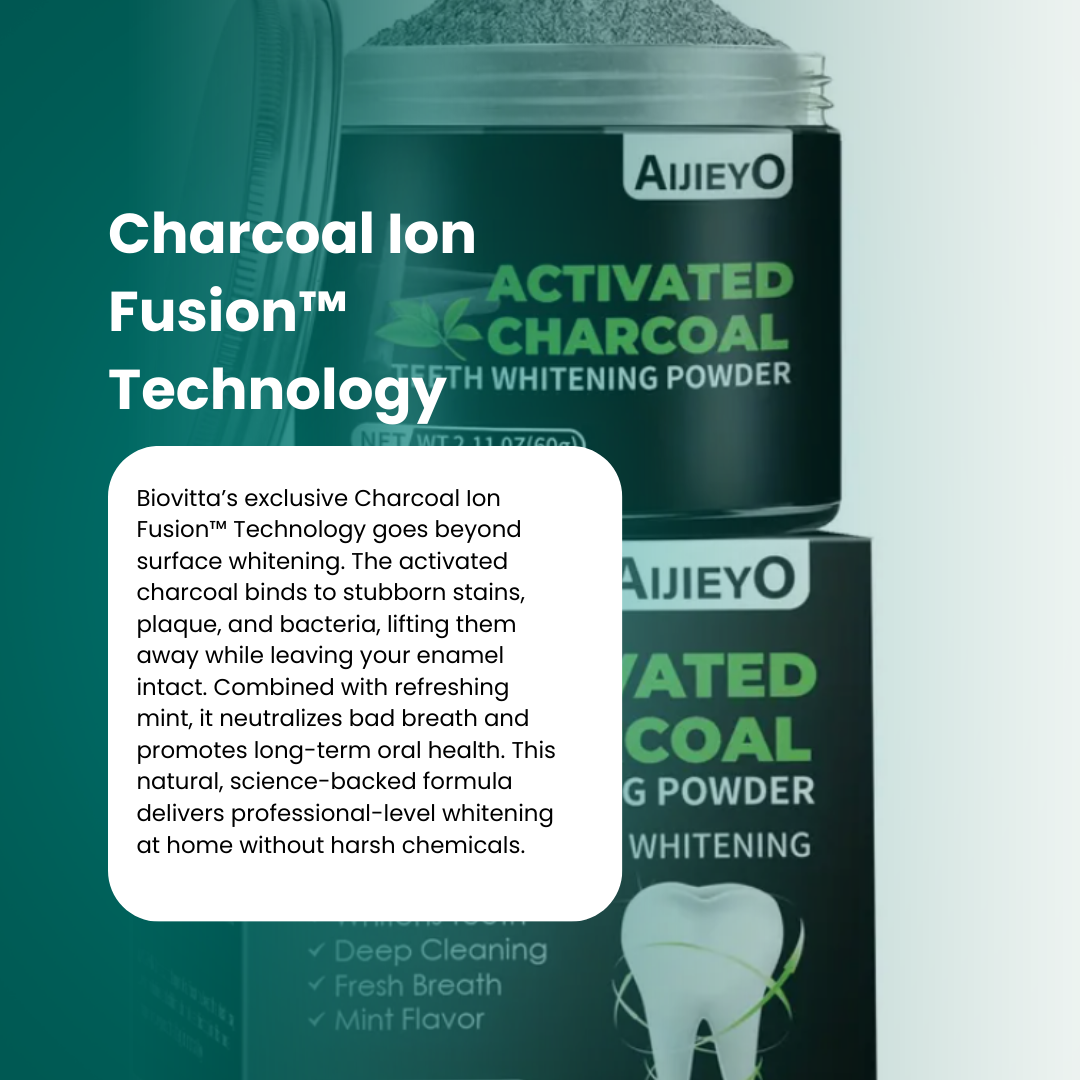 Charcoal FreshPolish™ Zahnaufhellungs-Pulver