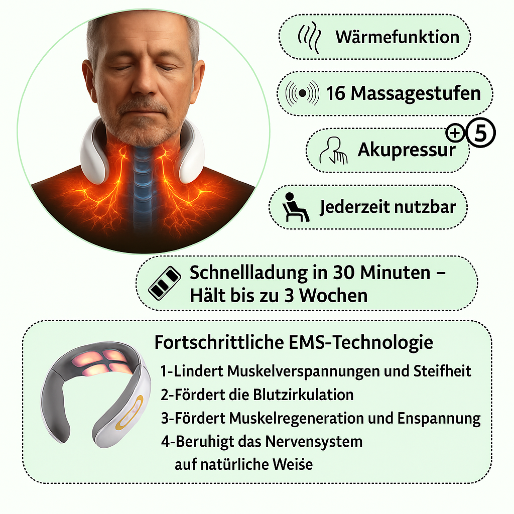 StressMelt™ Nacken-Massagegerät